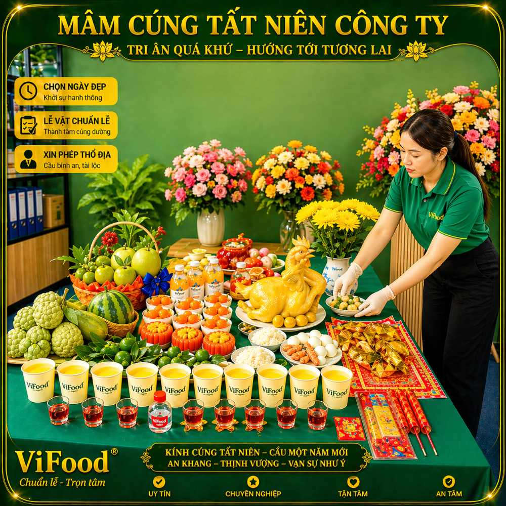 Mâm Cúng Tất Niên 🎆 Đầy Đủ - Chuẩn Lễ - Trọn Gói Ngày Tết