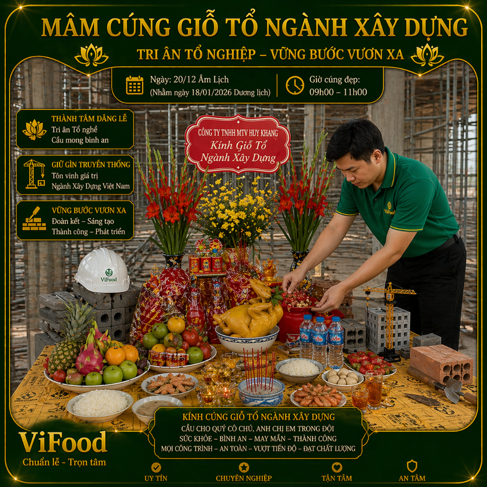 Mâm Cúng Tổ Nghề ⭐ Trọn Gói Giá Rẻ, Uy Tín