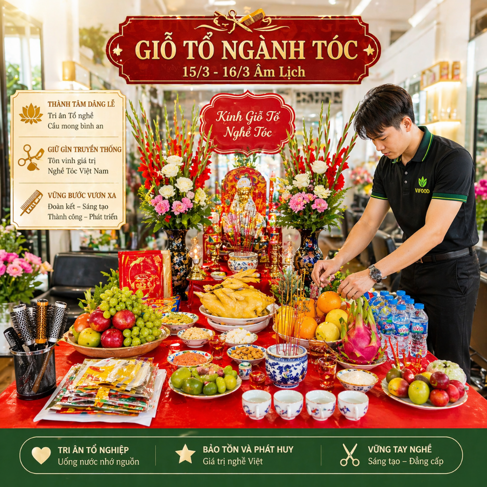 Mâm Cúng Tổ Nghề ⭐ Trọn Gói Giá Rẻ, Uy Tín
