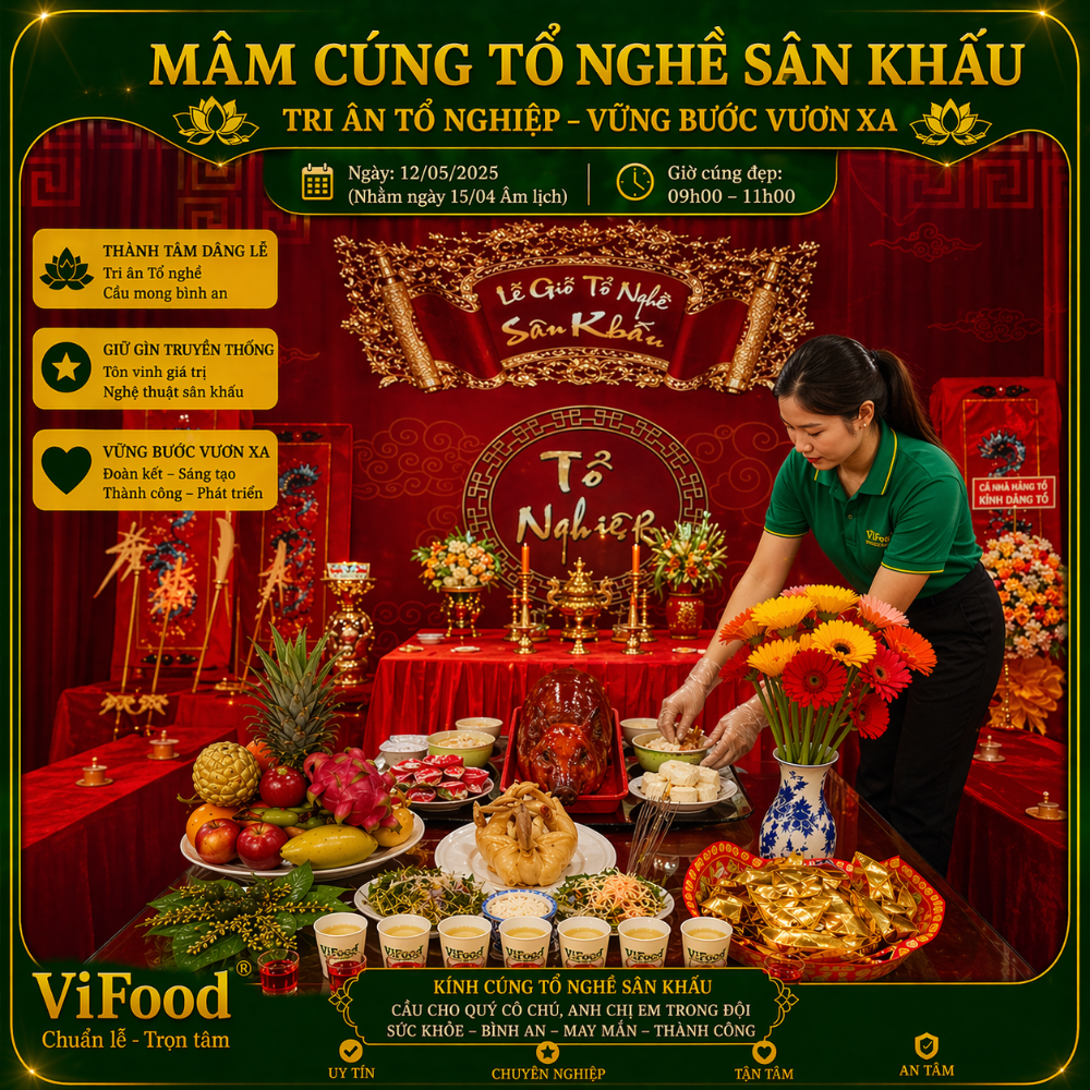 Mâm Cúng Tổ Nghề ⭐ Trọn Gói Giá Rẻ, Uy Tín