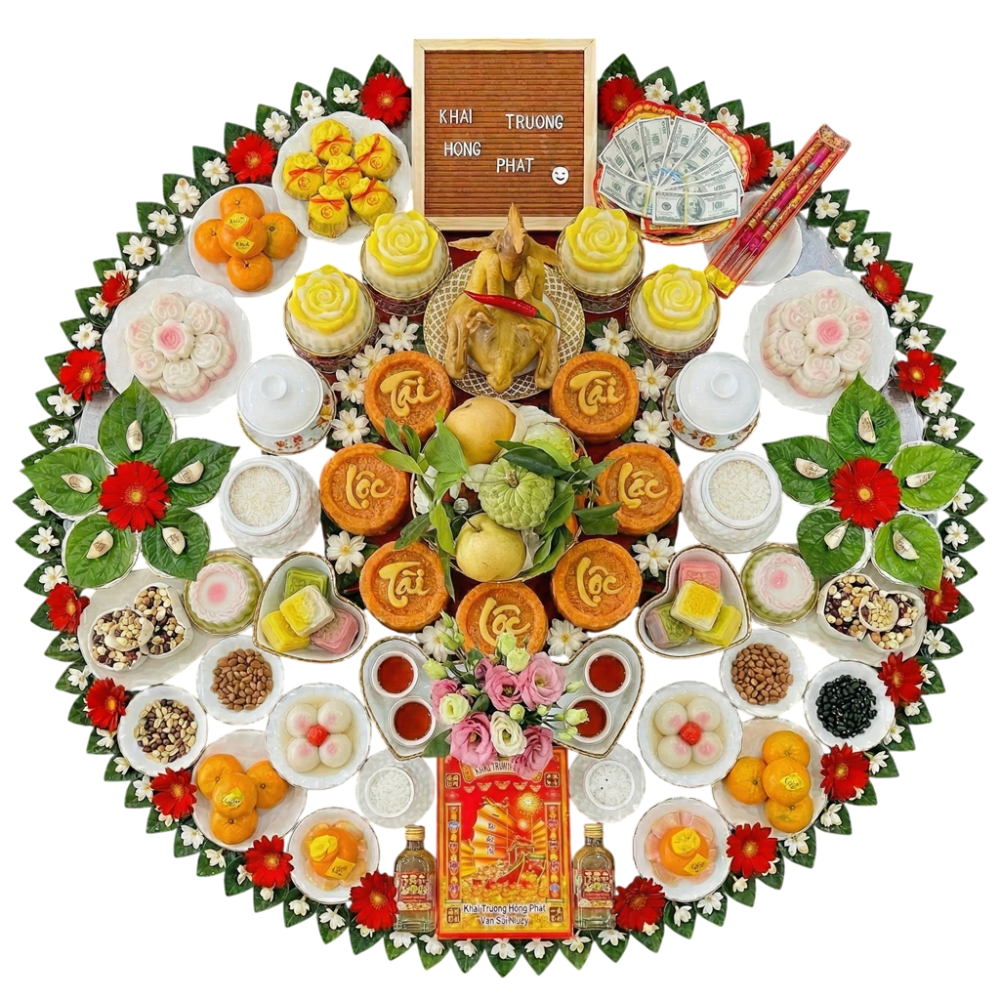 Mâm Cúng Khai Trương Công Ty