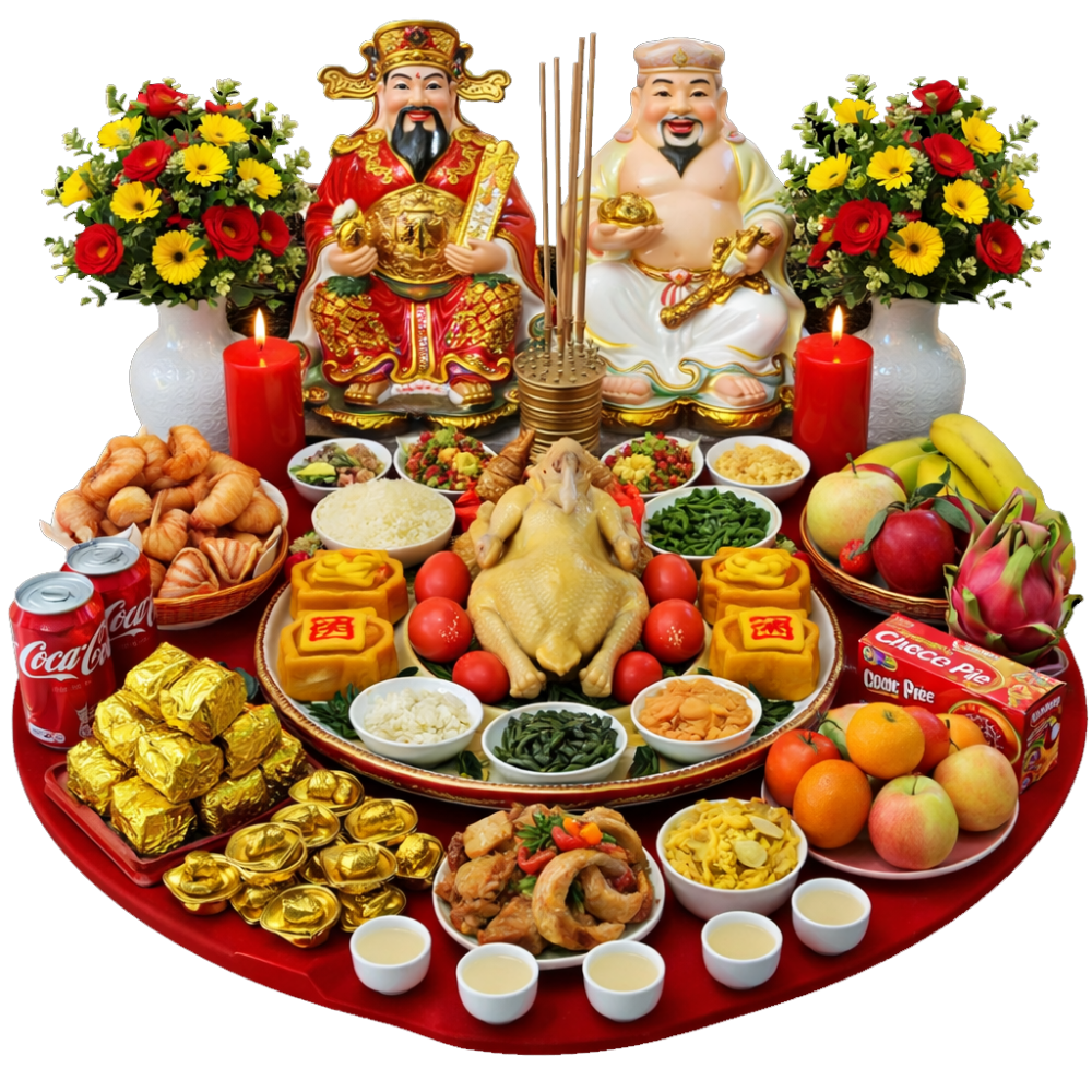 Mâm Cúng Thần Tài Thổ Địa 💰 Trọn Gói - Đầy Đủ - Rước Lộc Tài