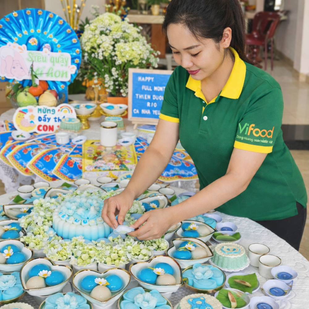 Mâm Cúng Đầy Tháng Bé Trai ( Gói Tiêu Chuẩn )