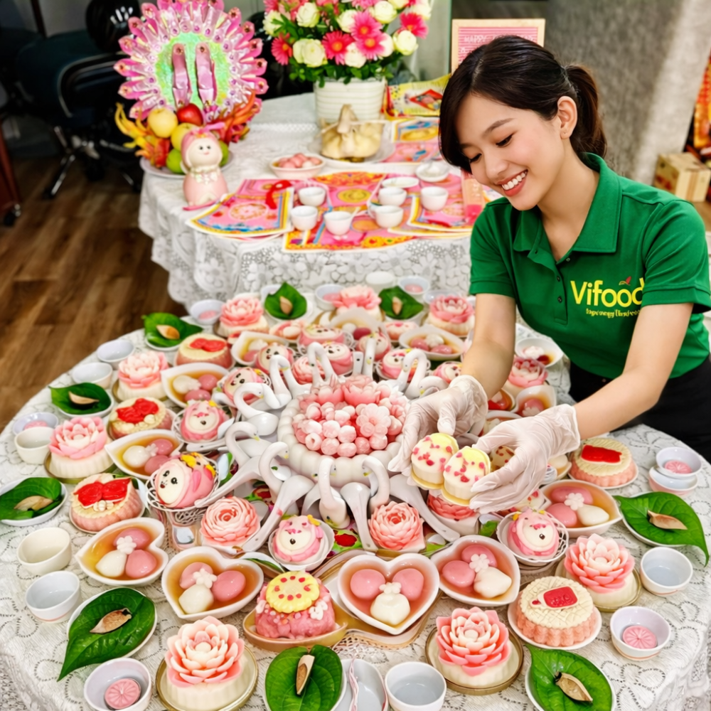  Mâm Cúng Đầy Tháng Bé Gái ( Gói Tiêu Chuẩn )