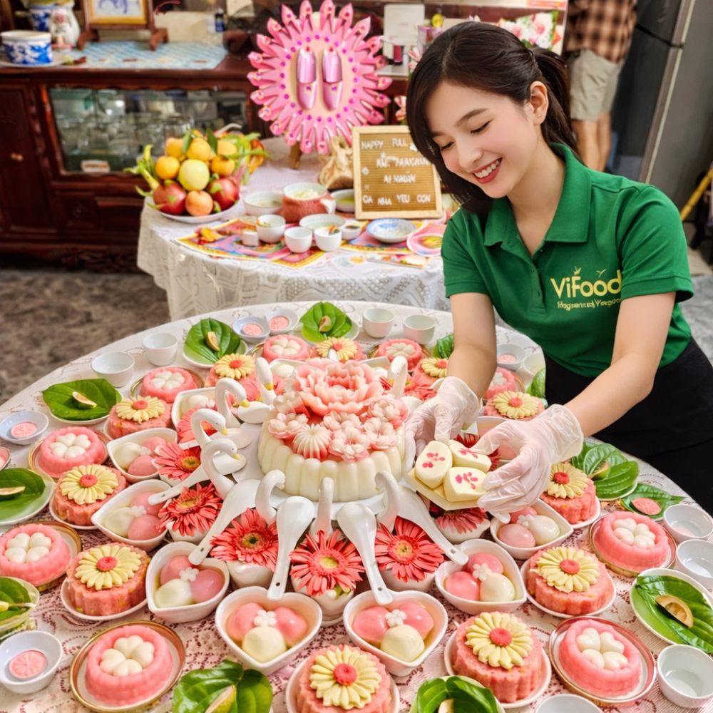  Mâm Cúng Đầy Tháng Bé Gái ( Gói Tiêu Chuẩn )