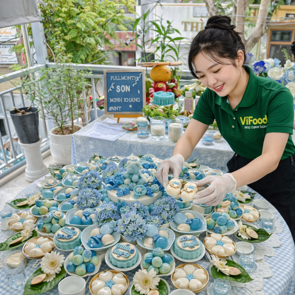 Mâm Cúng Thôi Nôi Bé Trai ( Gói Nâng Cao )