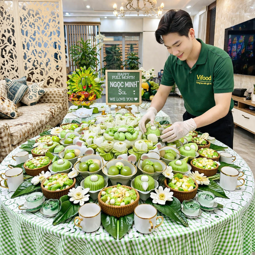 Mâm Cúng Thôi Nôi Bé Trai ( Gói Nâng Cao )