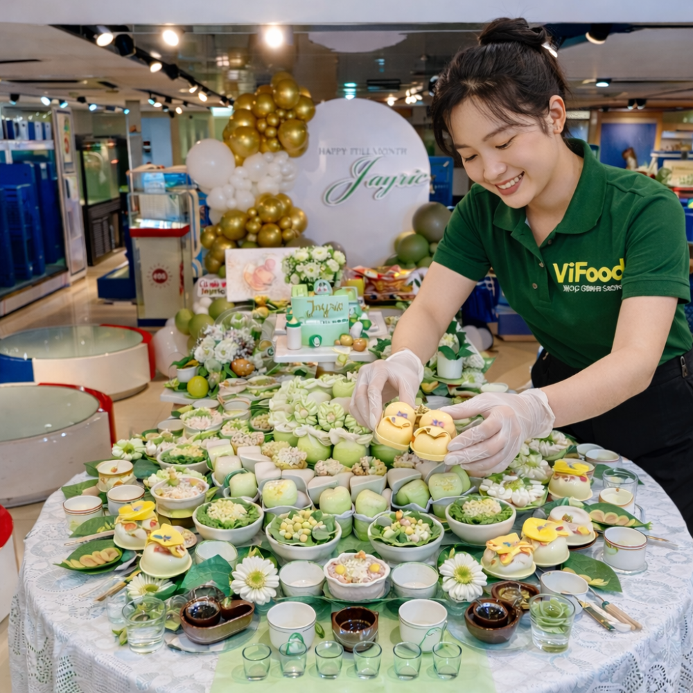 Mâm Cúng Thôi Nôi Bé Trai ( Gói Cao Cấp )