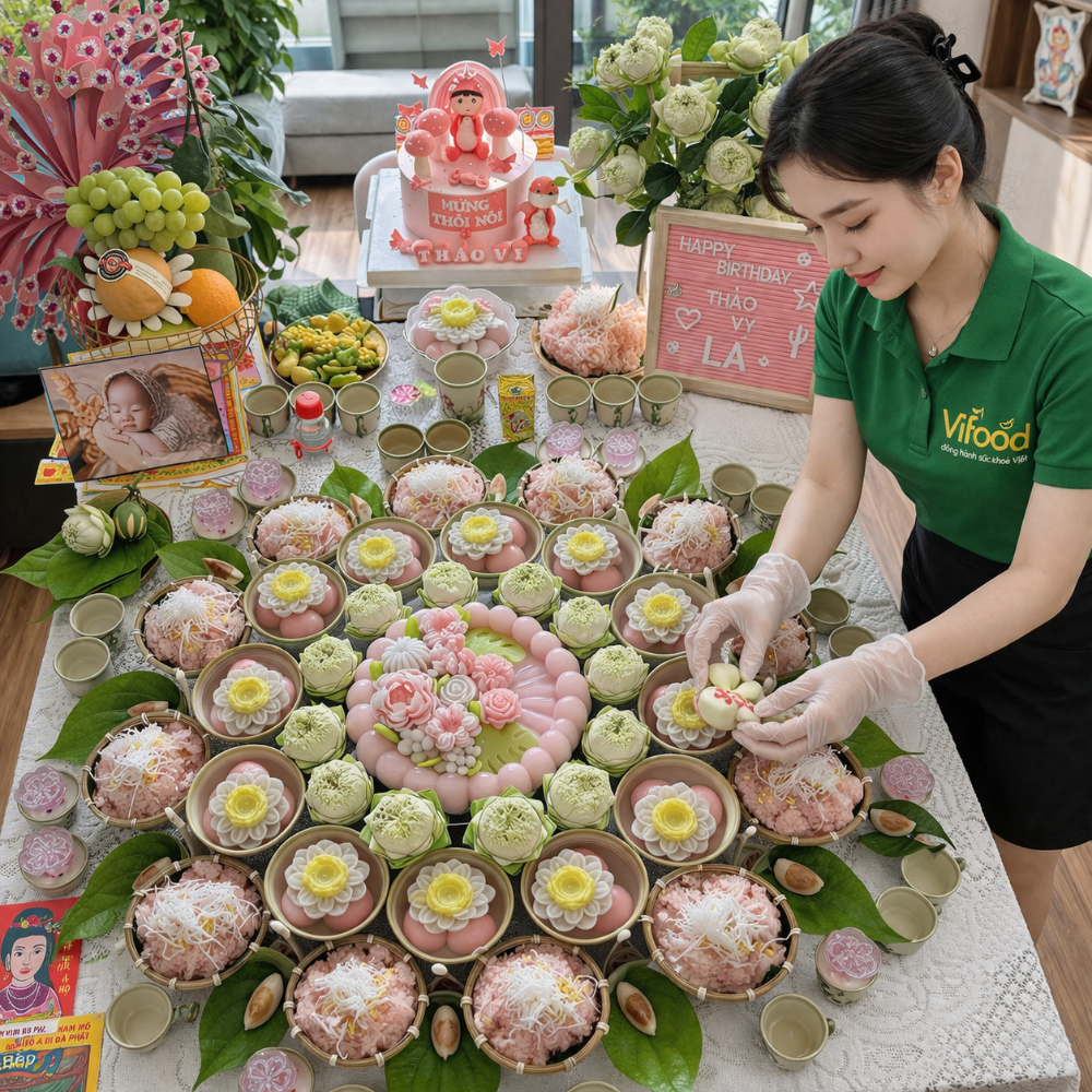 Mâm Cúng Thôi Nôi Bé Trai