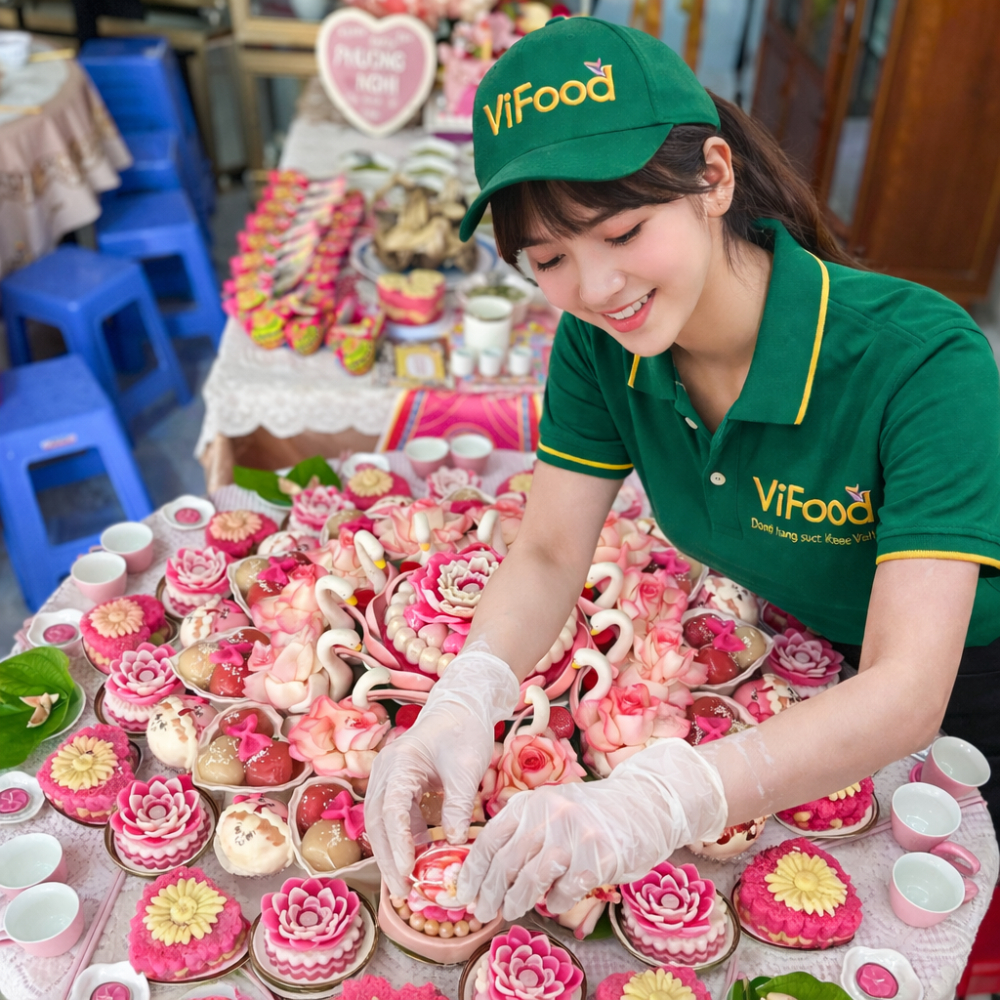 Mâm Cúng Thôi Nôi Bé Gái (Gói Cao Cấp)