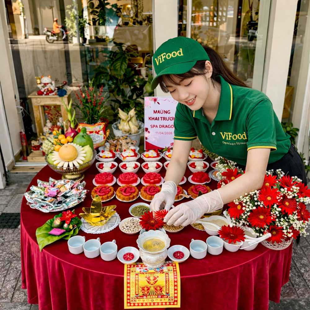 Mâm Cúng Khai Trương ( Gói Chay )