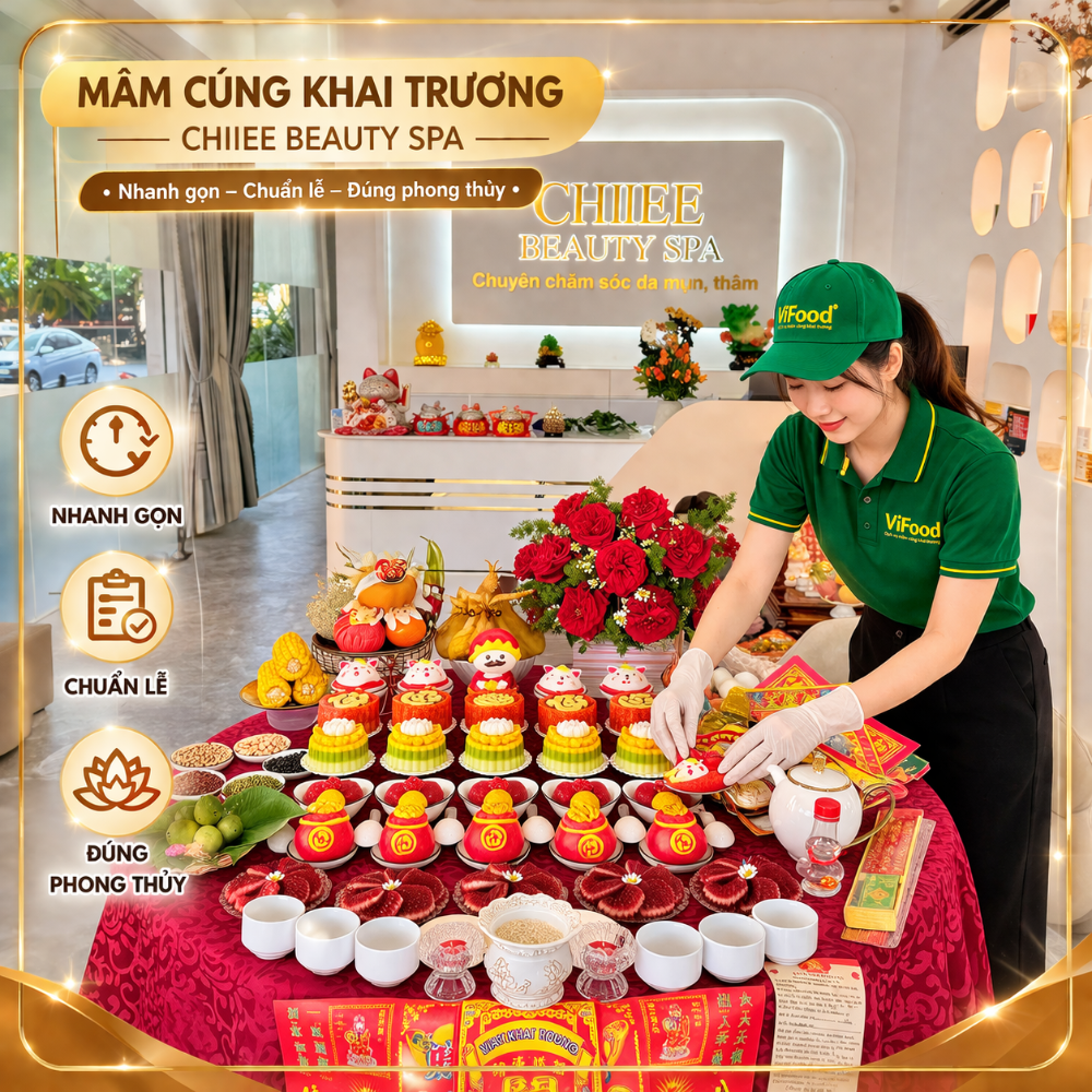  Mâm Cúng Khai Trương ( Gói Tiêu Chuẩn )