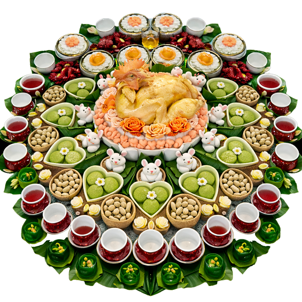 Mâm Cúng Đầy Tháng Bé Trai ( Gói Tiêu Chuẩn )