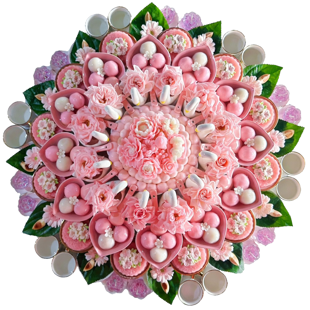 Mâm Cúng Đầy Tháng Bé Gái ( Gói Xôi Chè )