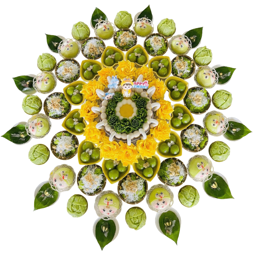  Mâm Cúng Đầy Tháng Bé Trai ( Gói Cao Cấp )