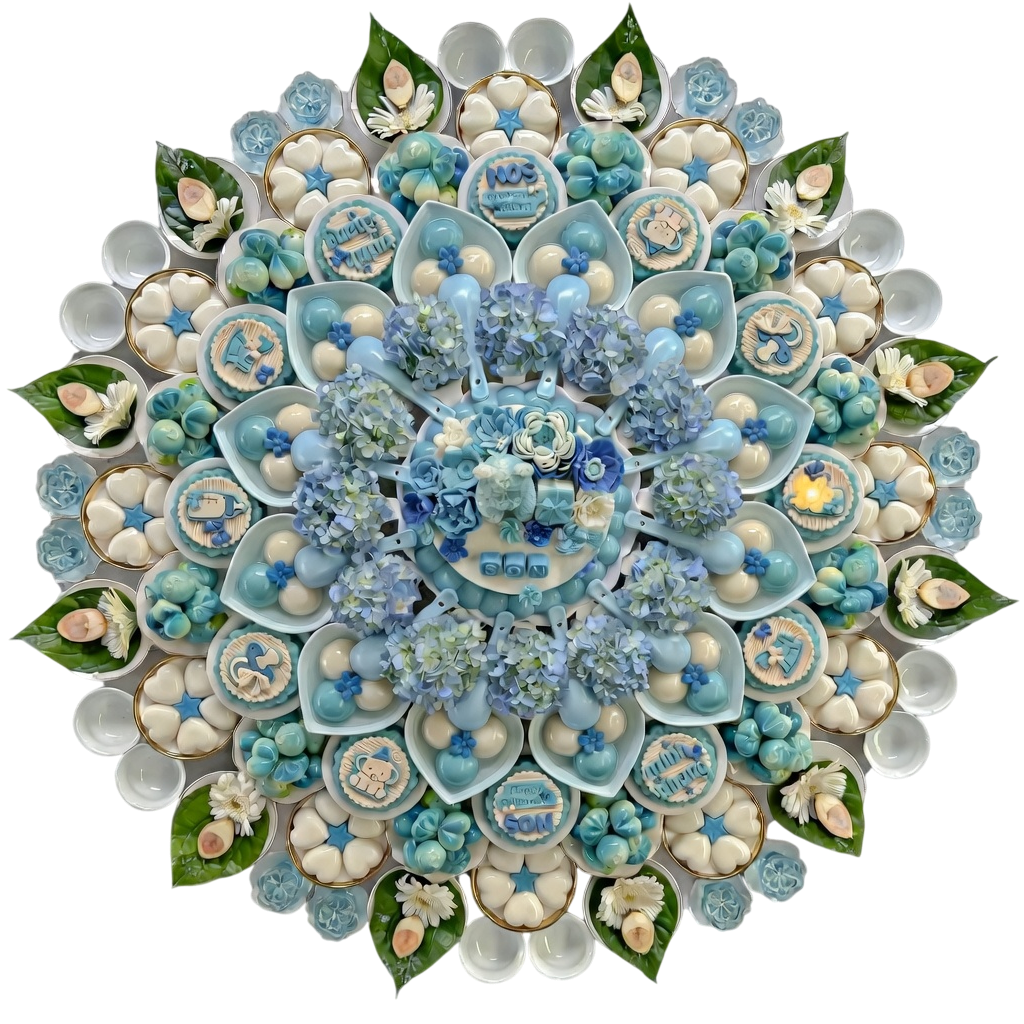 Mâm Cúng Thôi Nôi Bé Trai ( Gói Cao Cấp )