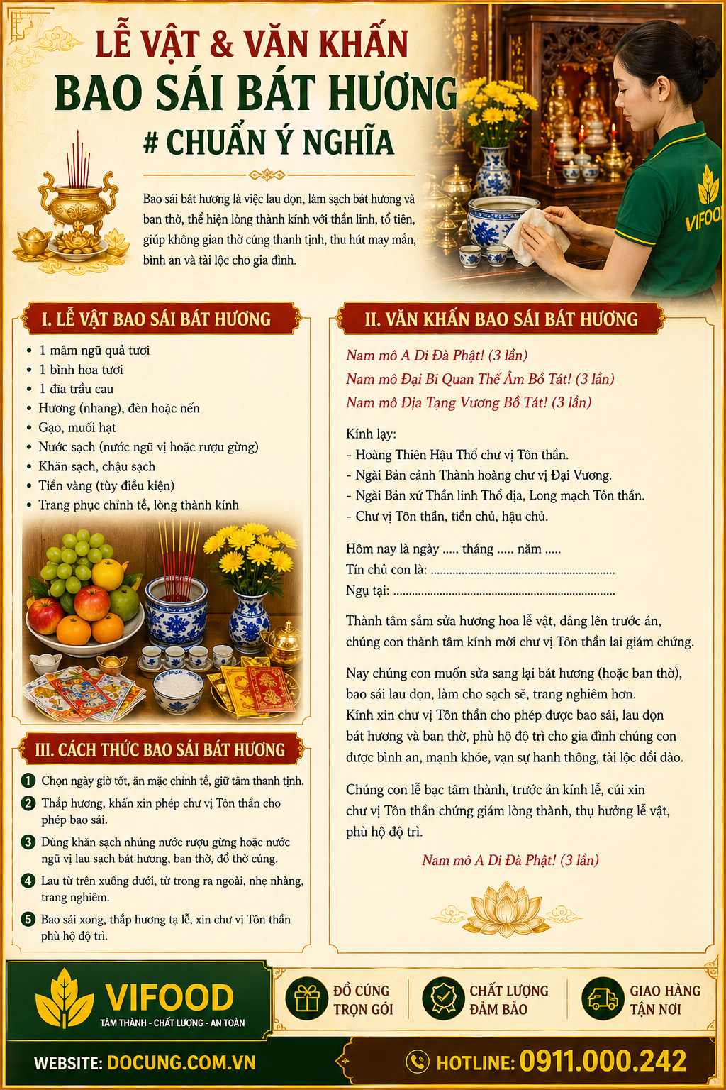 bao sái bát hương