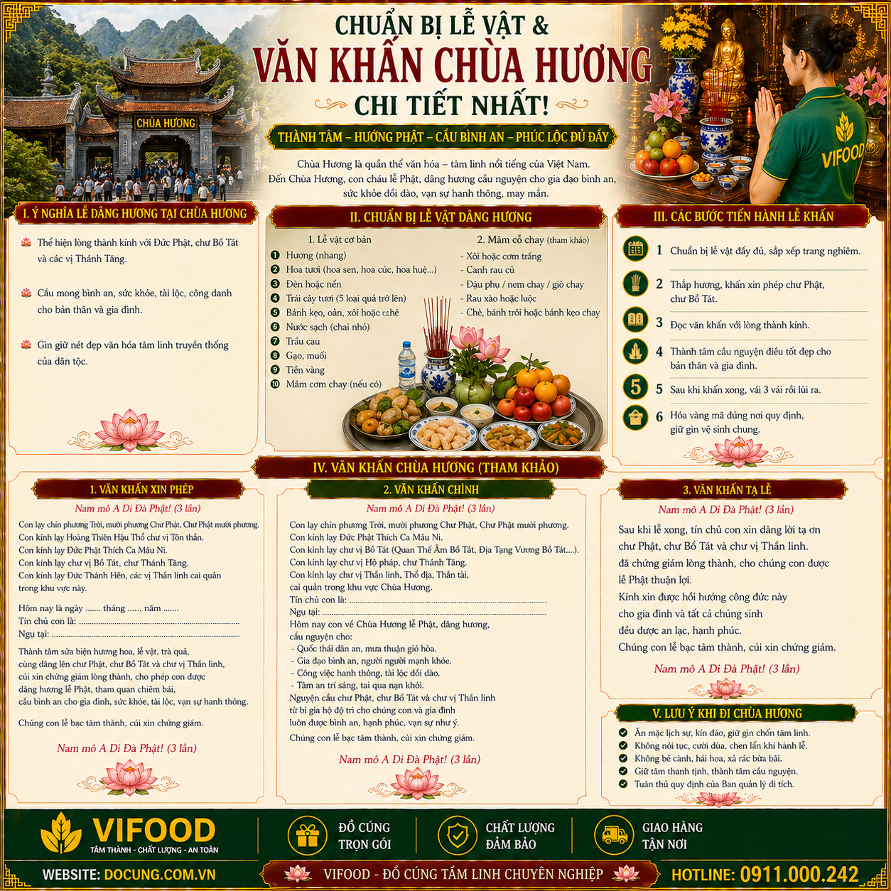 văn khấn chùa Hương