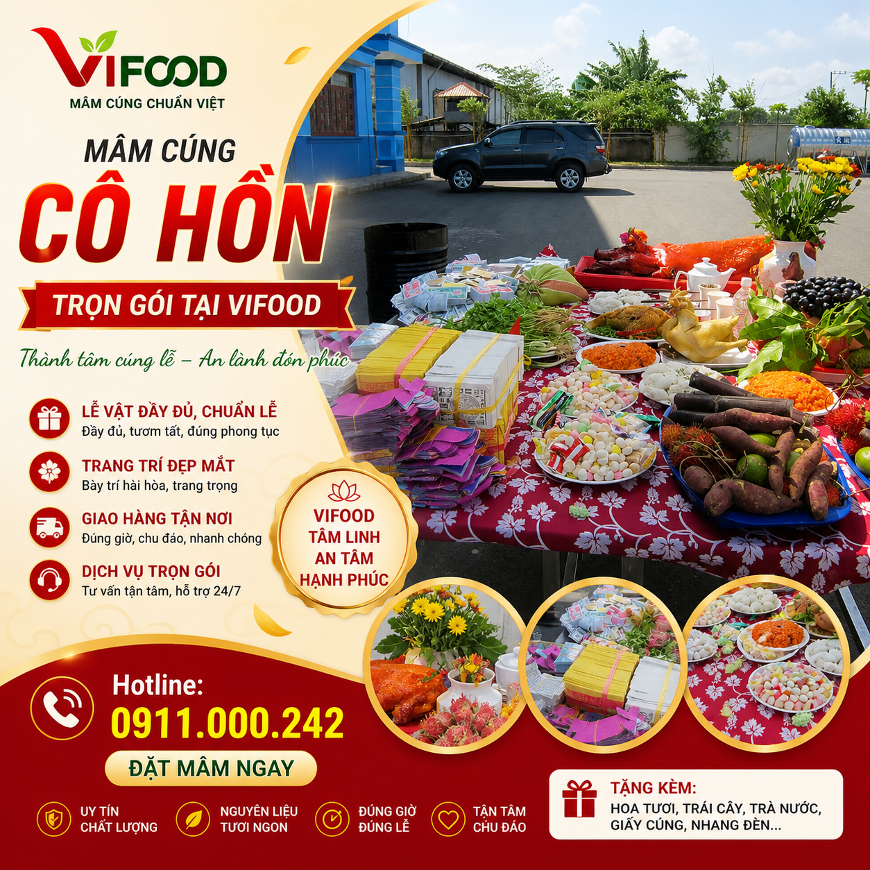 Đặt Mâm Cúng Cô Hồn Trọn Gói