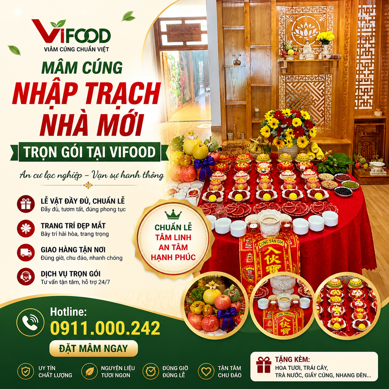 Đặt Mâm Cúng Rằm Tháng Riêng Trọn Gói