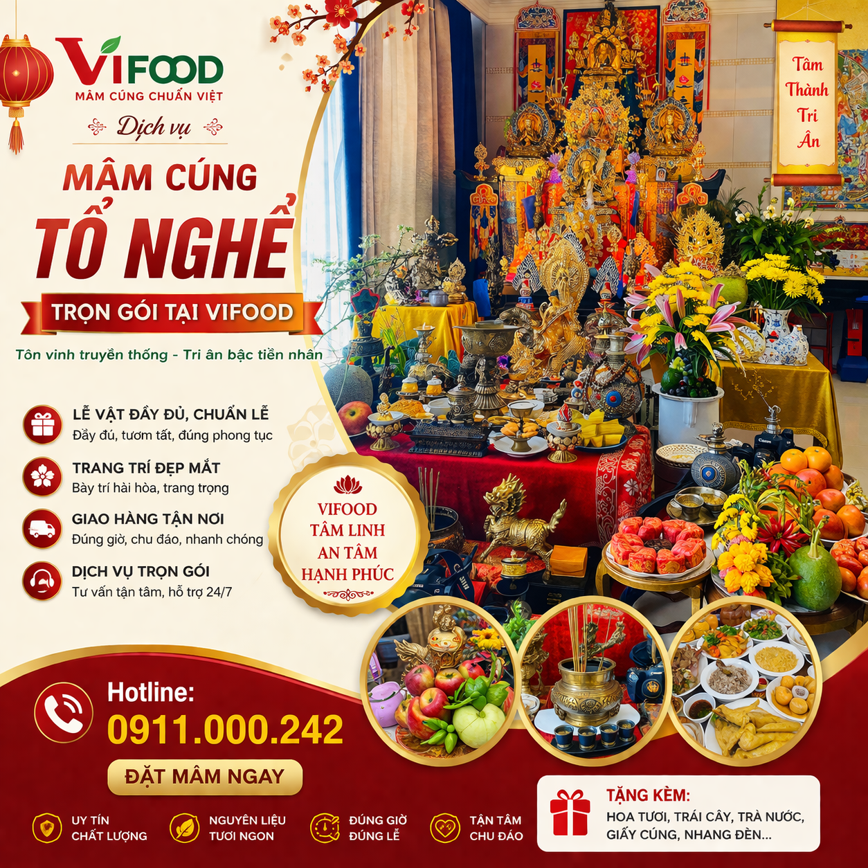 Dịch Vụ Đặt Mâm Cúng Tổ Nghề Trọn Gói
