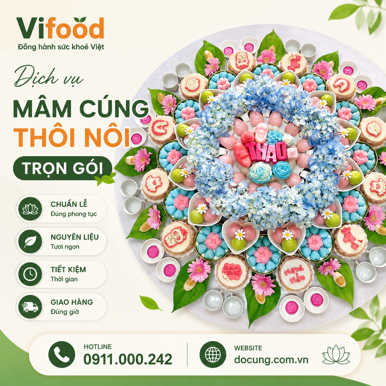 Dịch Vụ Mâm Cúng Thôi Nôi Tại Đắk Lắk Trọn Gói