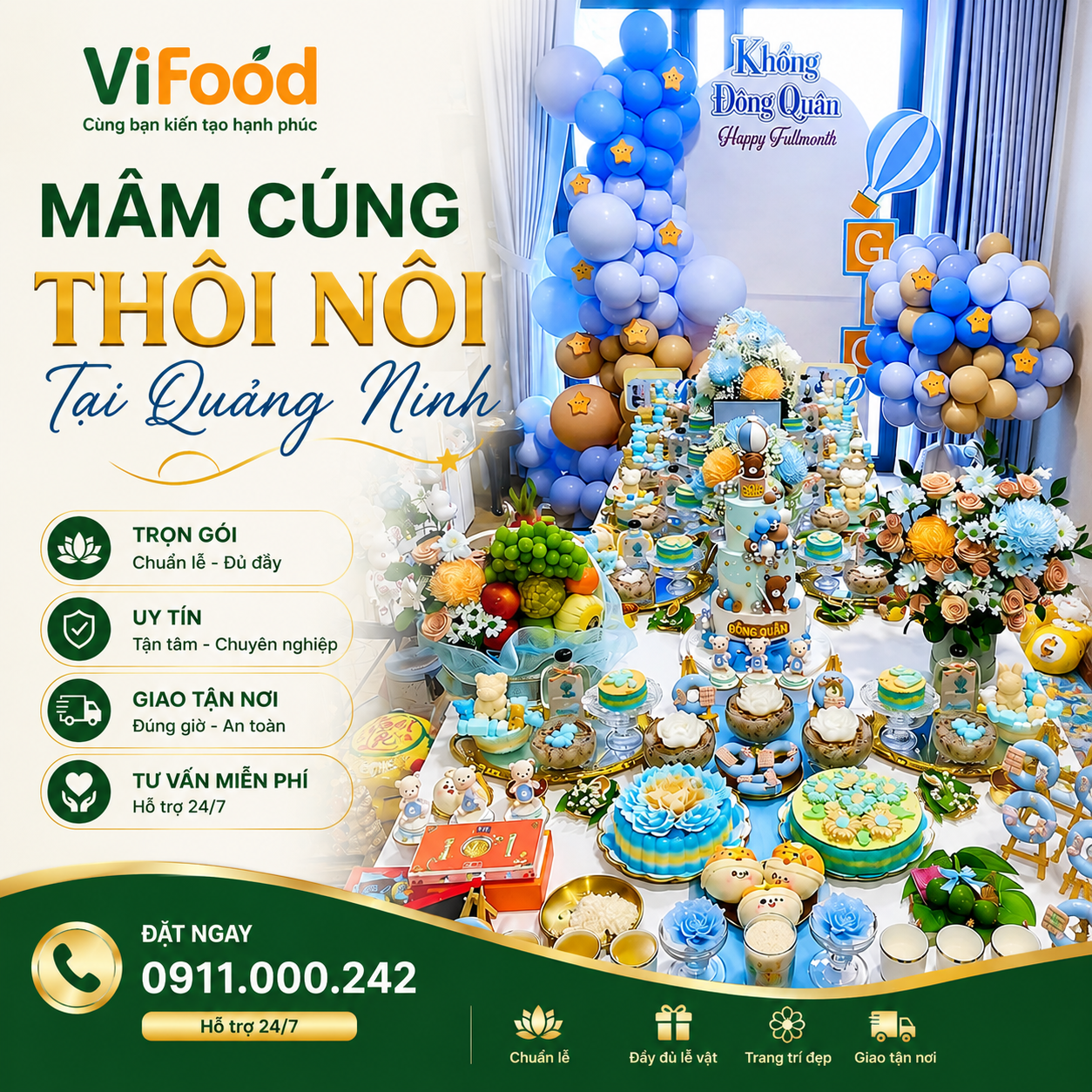 Mâm Cúng Thôi Nôi – Nét Đẹp Truyền Thống Cho Bé Yêu Tại Quảng Ninh