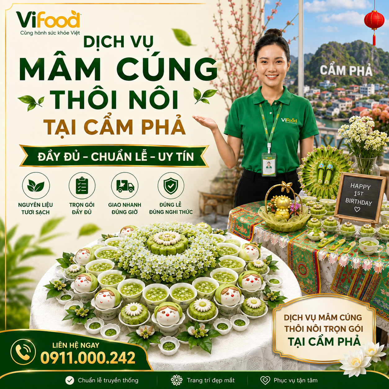 Mâm Cúng Thôi Nôi Tại Cẩm Phả Uy Tín, Chuyên Nghiệp