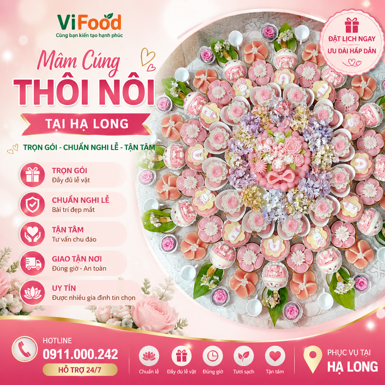 Báo Giá Mâm Cúng Thôi Nôi Trọn Gói Mới Nhất Tại Hạ Long