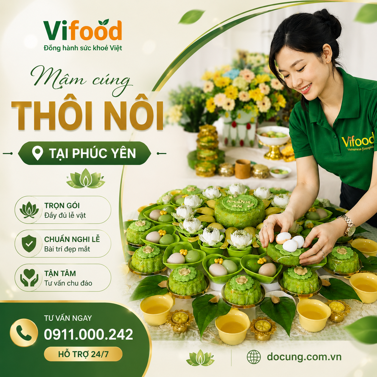 Đặt Mâm Cúng Thôi Nôi Giá Tốt, Trang Trí Đẹp Và Sang Trọng Tại Phúc Yên