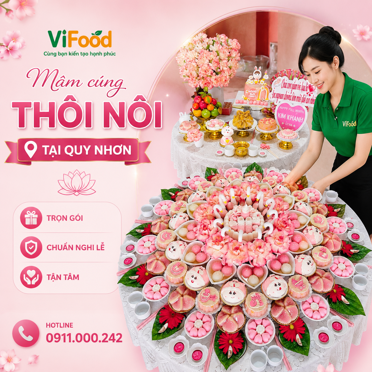 Mâm Cúng Thôi Nôi Trọn Gói – Chuẩn Lễ, Đẹp Mắt, Giao Tận Nhà Tại Quy Nhơn
