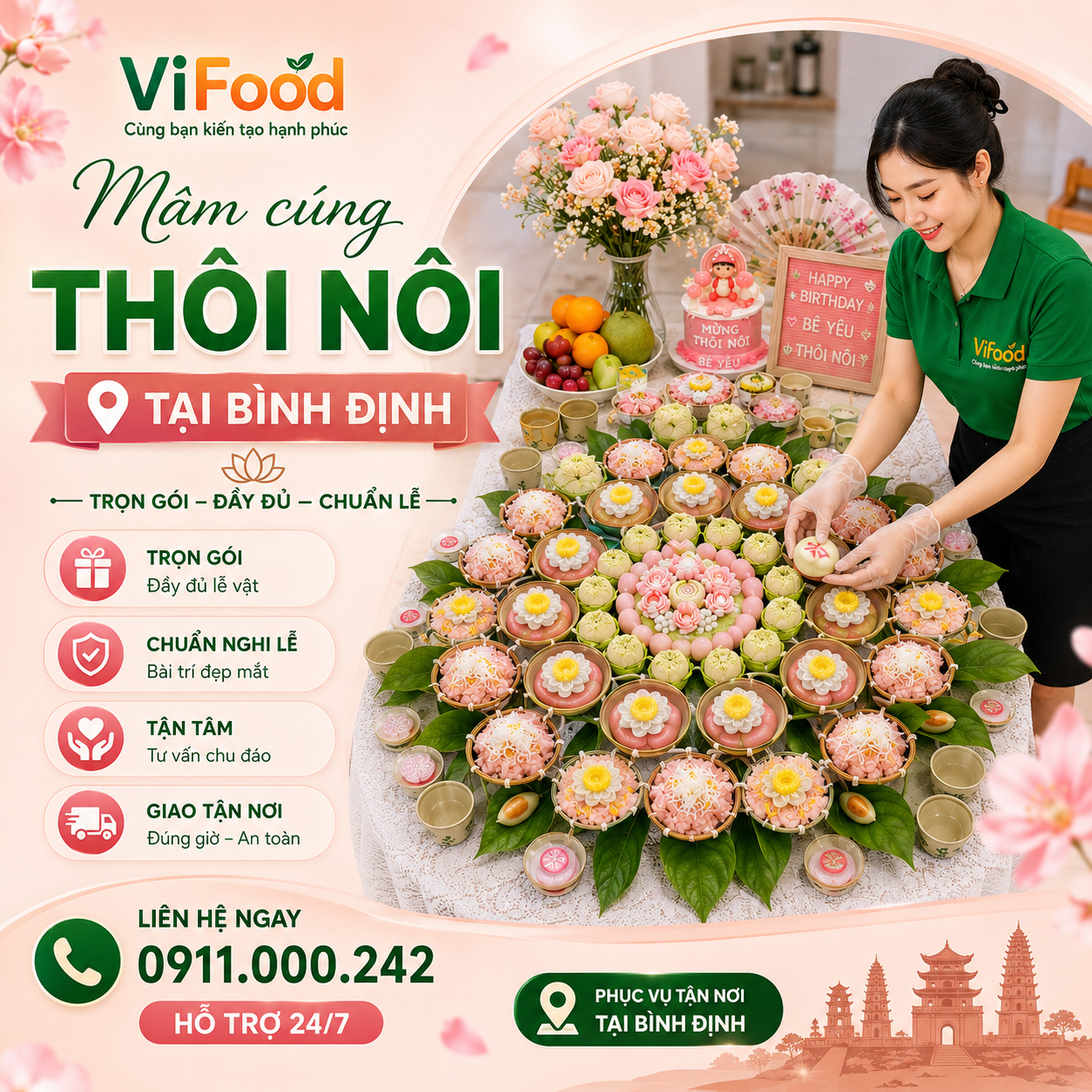 Mâm Cúng Thôi Nôi Từ A-Z – Tiết Kiệm Thời Gian Tại Sa Đéc