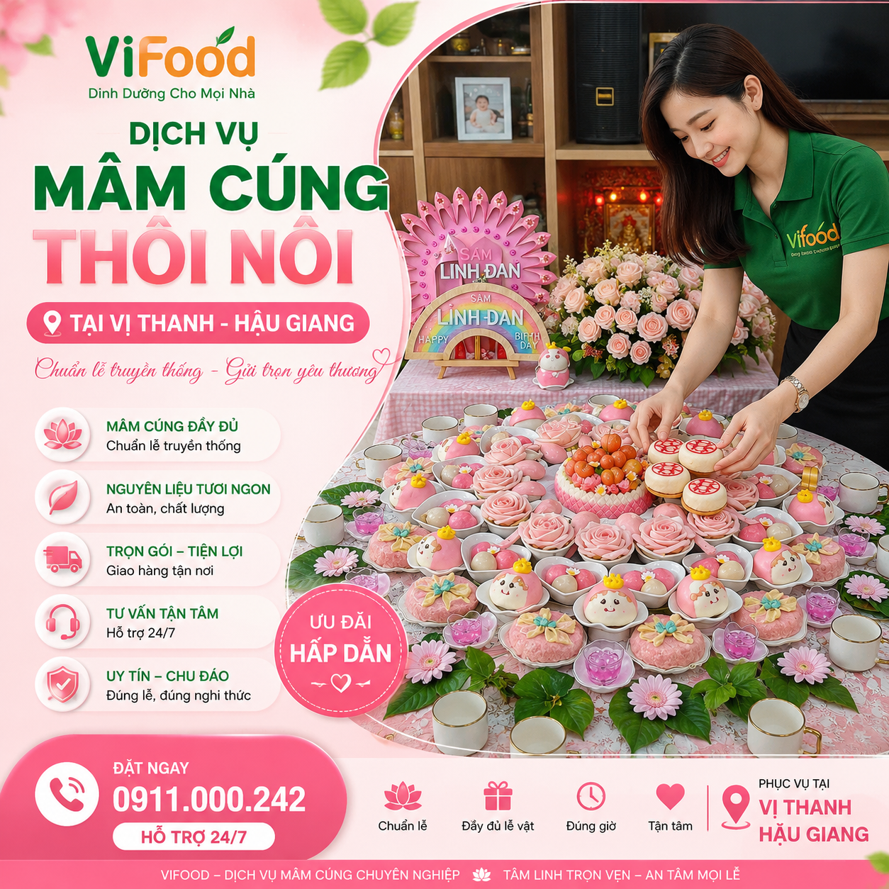 Dịch Vụ Mâm Cúng Thôi Nôi Nhanh Chóng, Tiện Lợi Tại Vị Thanh - Hậu Giang