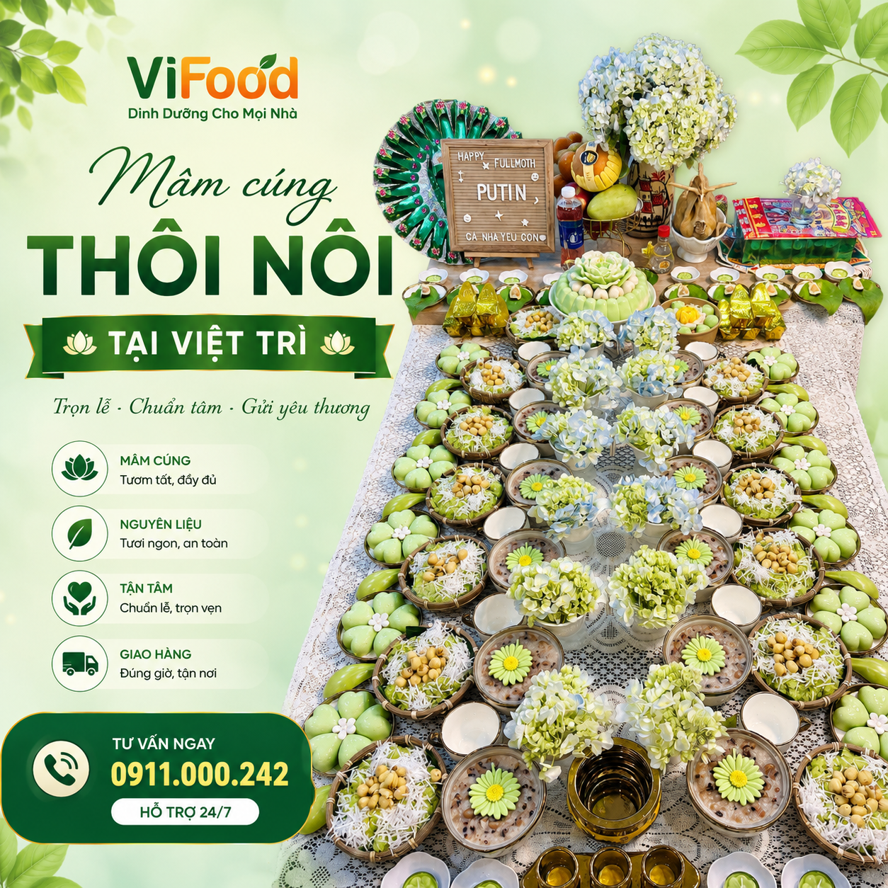 Mâm Cúng Thôi Nôi Bé Trai, Bé Gái Đẹp Và Đầy Đủ Lễ Vật Tại Việt Trì