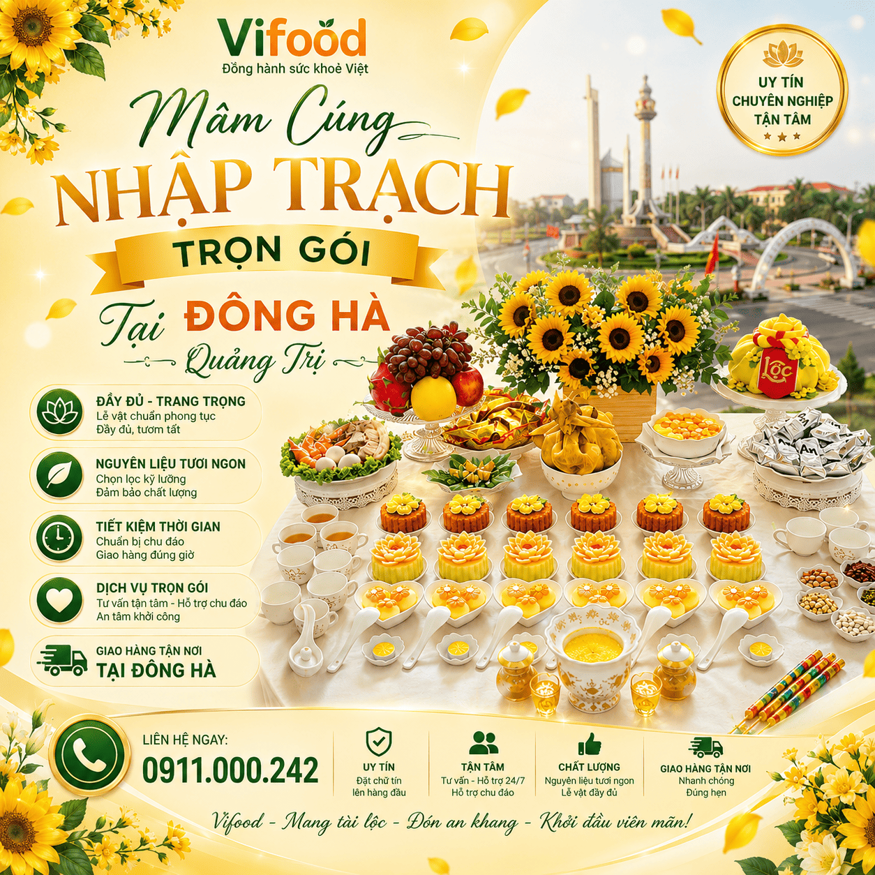 Dịch Vụ Mâm Cúng Động Thổ Chuyên Nghiệp Cho Mọi Công Trình Tại Đông Hà