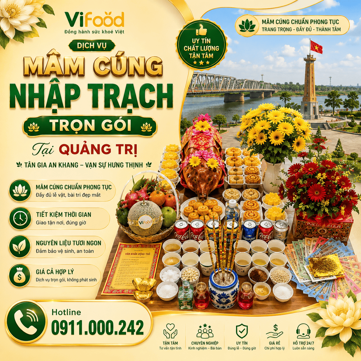 Khởi Công Thuận Lợi Với Mâm Cúng Động Thổ Chuyên Nghiệp Tại Quảng Trị