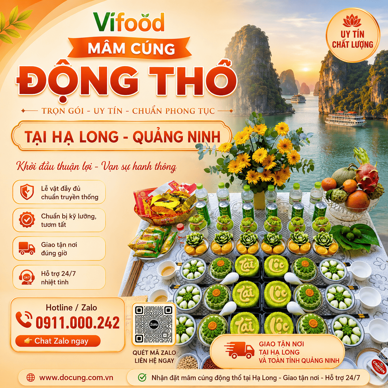 Đặt Mâm Cúng Động Thổ - Tiện Lợi, Nhanh Chóng, Chu Đáo Tại Hạ Long