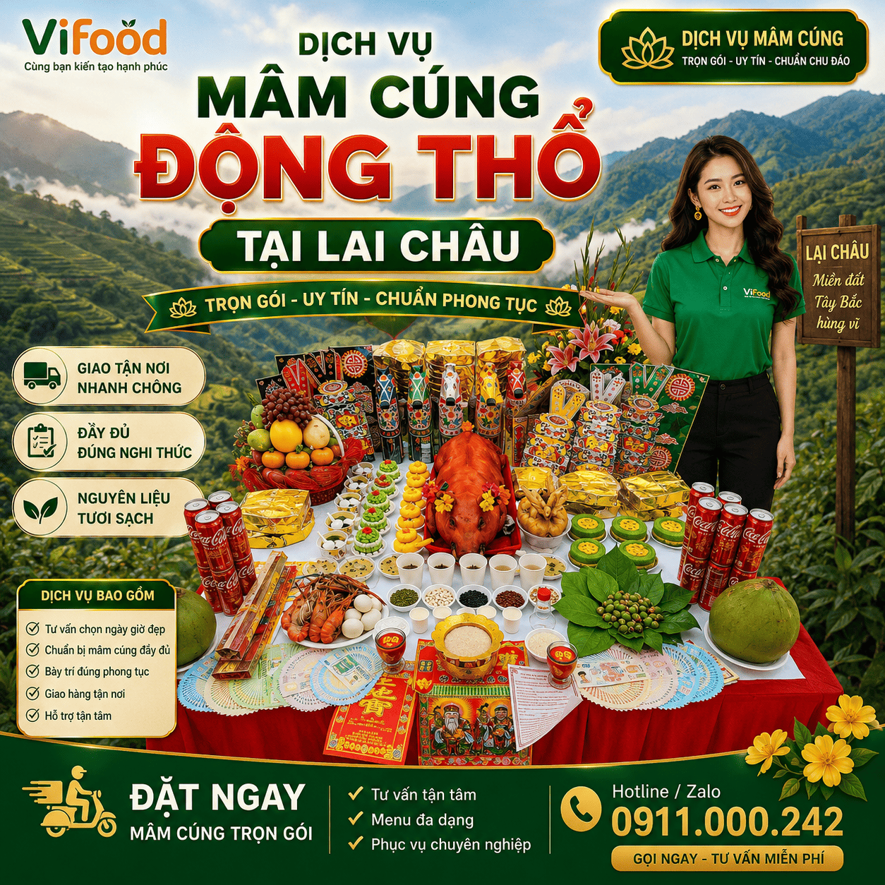 Mâm Cúng Động Thổ Uy Tín – Đúng Nghi Lễ, Đúng Giờ Tại Lai Châu