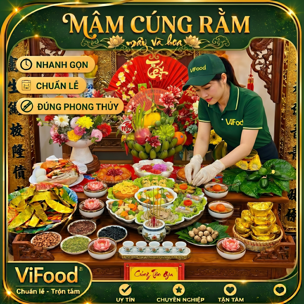 Mâm Cúng Rằm Giá Rẻ ⭐ Đặt Online Nhanh, Giao Đúng Giờ
