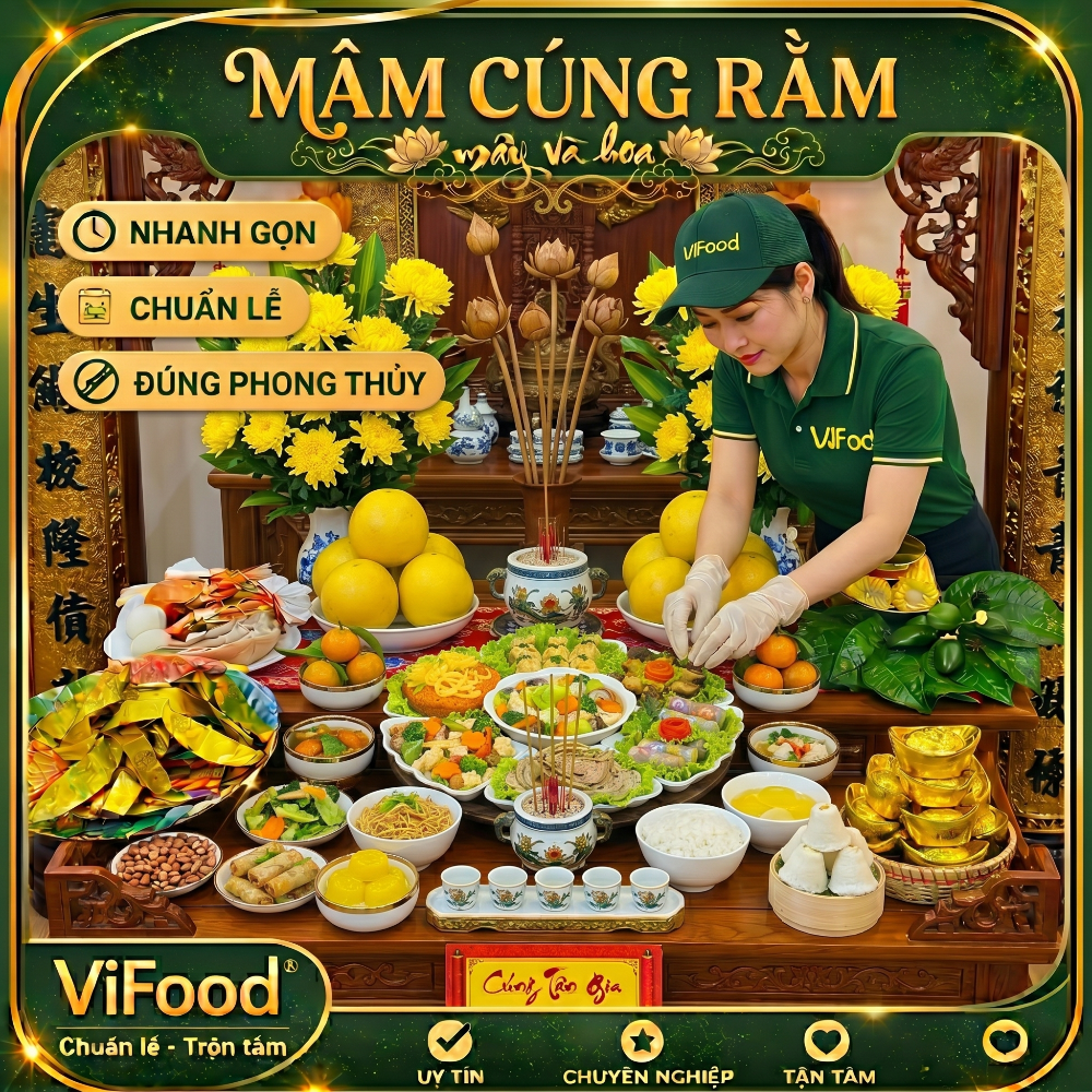 Mâm Cúng Rằm Giá Rẻ ⭐ Đặt Online Nhanh, Giao Đúng Giờ